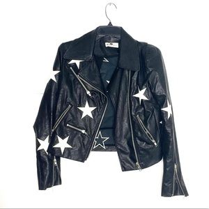The Impeccable Pig faux leather Star Moto Jacket